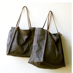 Rough & Tumble FARMERS MARKET TOTE BIG & SMALL NWOT